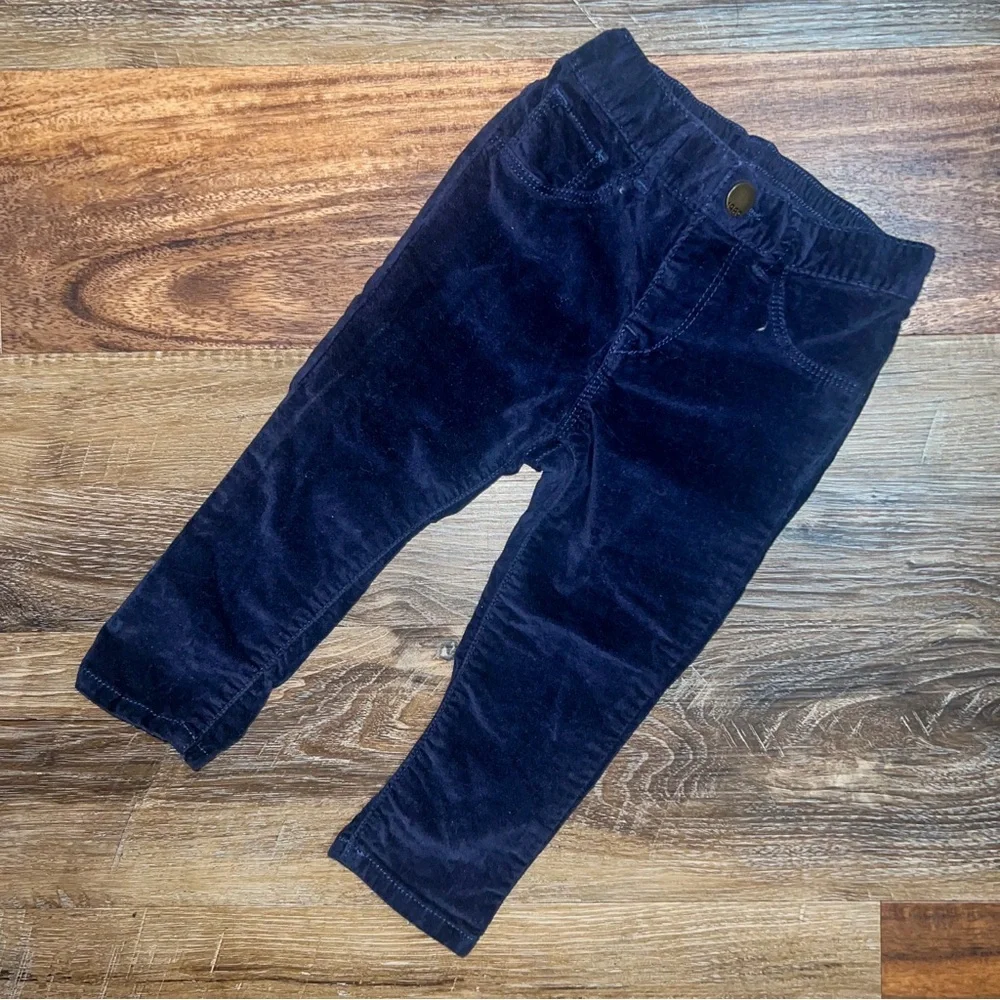 babyGAP Baby Girls Corduroy Jeggings Pants - Navy, Size 18-24M